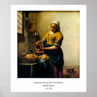 Vermeers Maidservant Pouring Milk (ca. 1660)