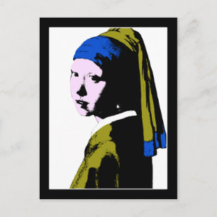 Vermeer's Pearl Earring ala Postkarte