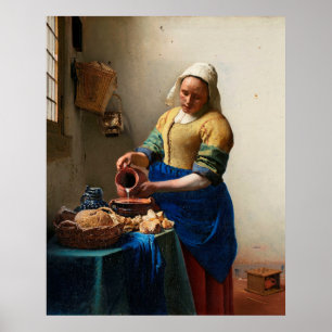 Vermeers Poster Die Milchmagd