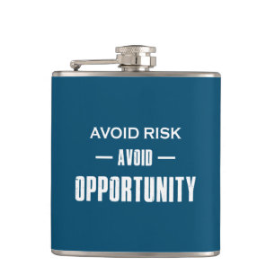 Vermeiden Sie Chancen. Flachmann