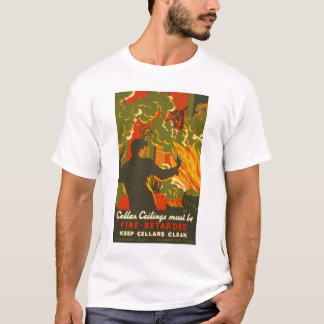 Vermeiden Sie Feuer-sauberen Keller WPA 1937 T-Shirt