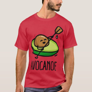 Vermeiden Sie lustige Kanu Kanufahrt Avocado Pun P T-Shirt