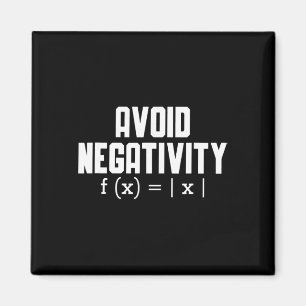 Vermeiden Sie Negativität Lustiger Lehrer Mathe-Gl Magnet