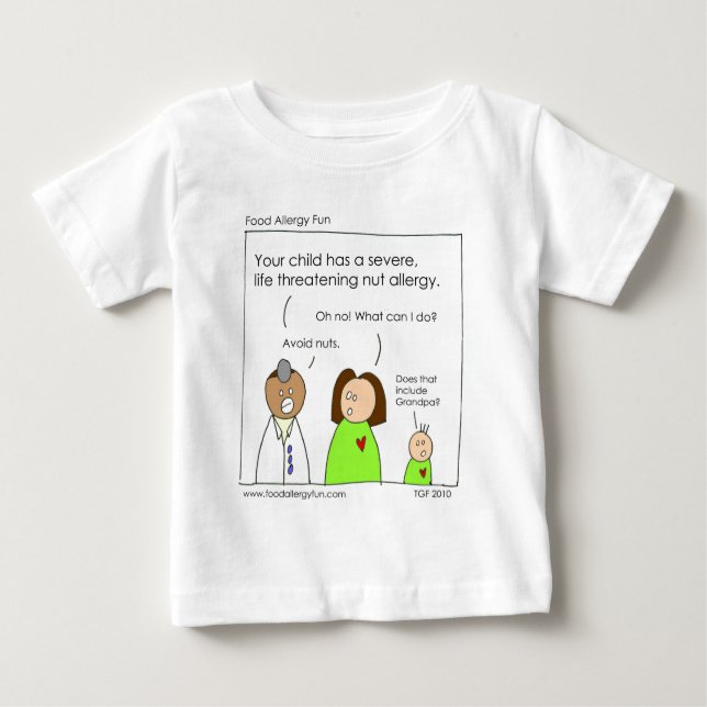Vermeiden Sie Nüsse Baby T-shirt (Vorderseite)