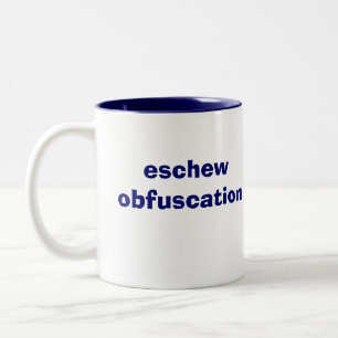 vermeiden Sie Verwirrung Zweifarbige Tasse