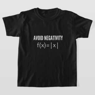 Vermeidung der Gleichung der Negativitätsmathemati T-Shirt