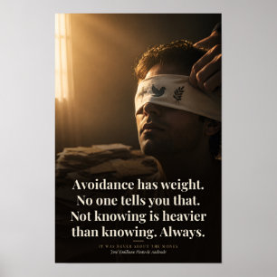 Vermeidung Hat Gewicht Buch Zitat Kunst Poster