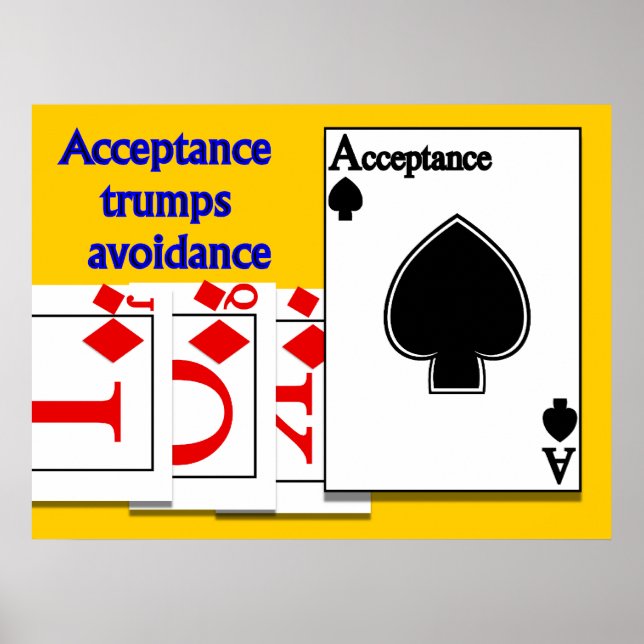 Vermeidung von AkzeptanzTrumps Poster (Vorne)