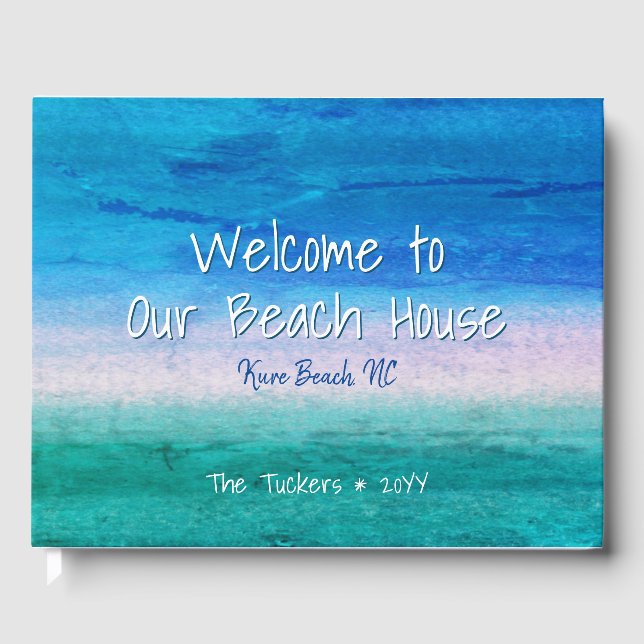 Vermietung von Ferienhäusern am Wetterstrand Gästebuch (Vorderseite)