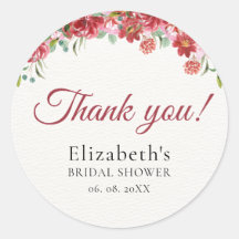 Vermilion Blossoms Bridal Shower