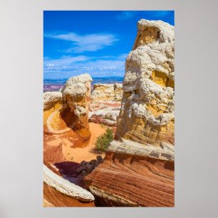 Vermilion Cliff Felsformationen Poster