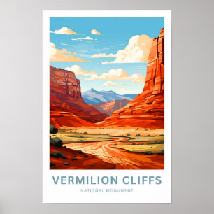 Vermilion Cliffs National Monument Travel Print Poster