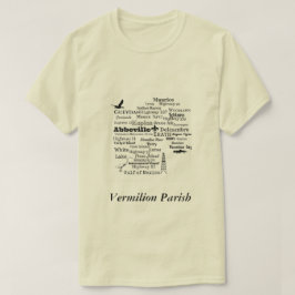 Vermilion Gemeinde-Louisianastadt-u. -platz-Shirt T-Shirt