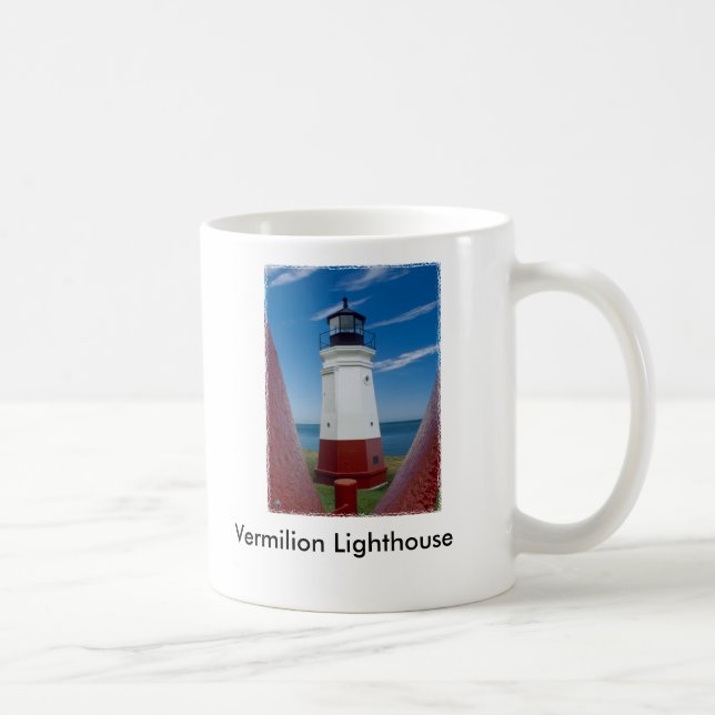 Vermilion Leuchtturm-Tasse Kaffeetasse (Rechts)
