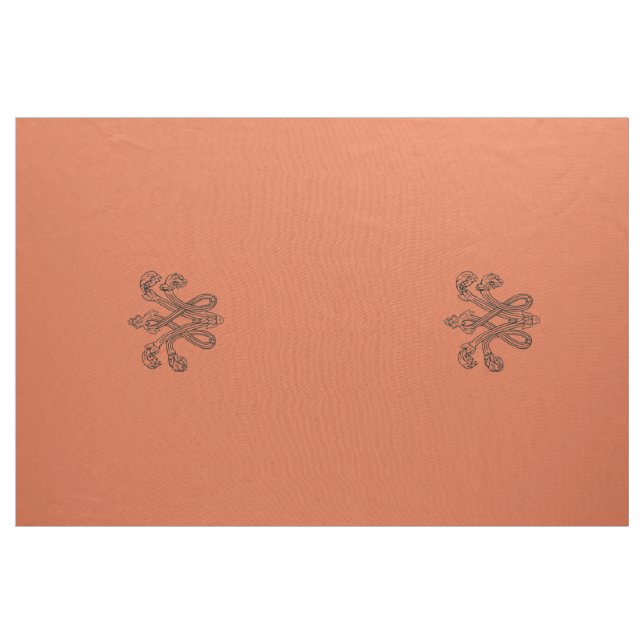 Vermilion Marie Antoinette initial upholstery Stoff (Yard (91,4 cm))