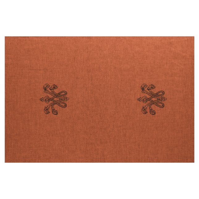 Vermilion Marie Antoinette initial upholstery Stoff (Yard (91,4 cm))