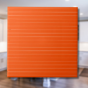 Vermilion Rot und Weiß, horizontal gestreift Fliese