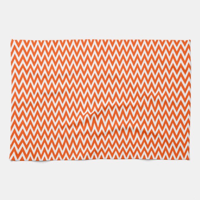 Vermillion Elegantes Zickzack Design Handtuch (Horizontal)