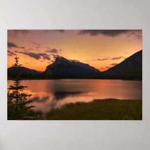 Vermillion Lakes Sunset Poster