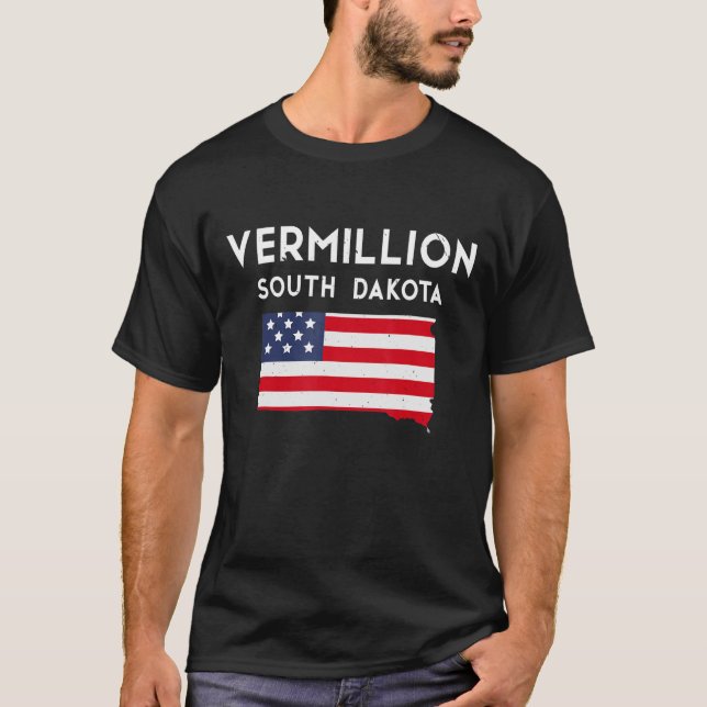 Vermillion South Dakota USA Staat America Travel S T-Shirt (Vorderseite)