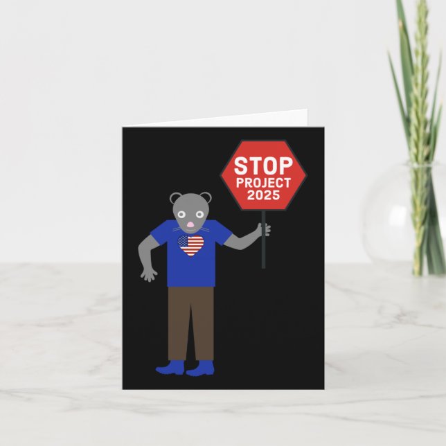 "vermin" Aktivist Stopp Projekt 2025. Karte (Vorderseite)