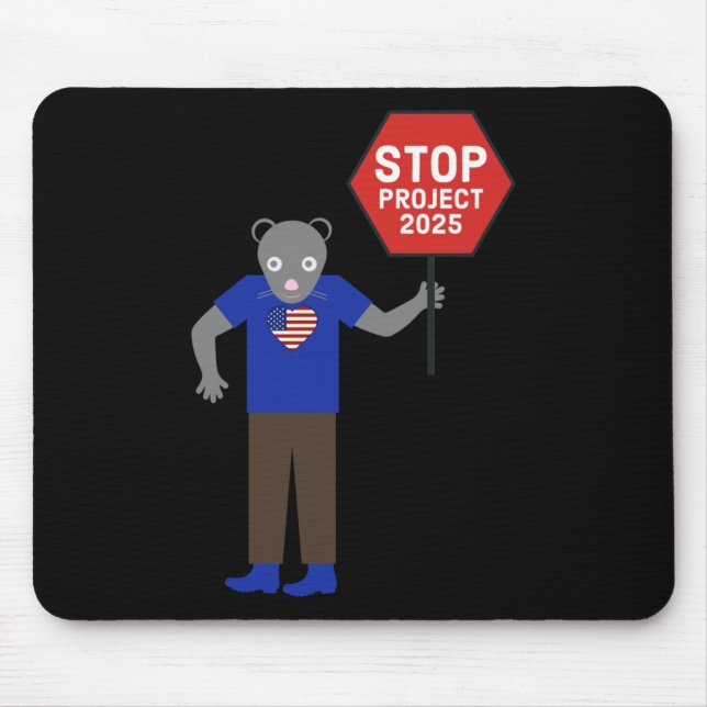 "vermin" Aktivist Stopp Projekt 2025. Mousepad (Vorne)