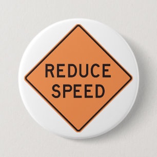 Vermindern Sie die Geschwindigkeit Orange Diamant- Button