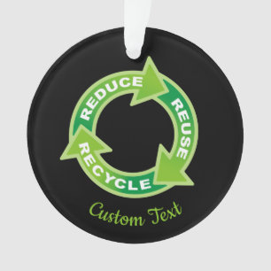 Verminderung der Wiederverwendung Gerecycelt Ornam Ornament