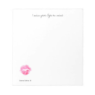 Vermisse deine Lippen Notizblock