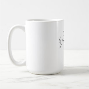 Vermisse dich dieses Valentins-Skript-Herz Kaffeetasse
