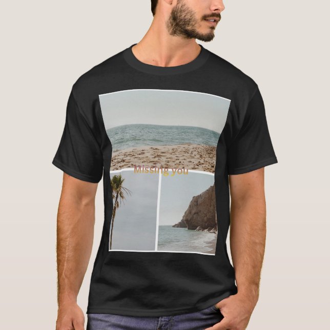 Vermisse dich Landschaft T-Shirt (Vorderseite)