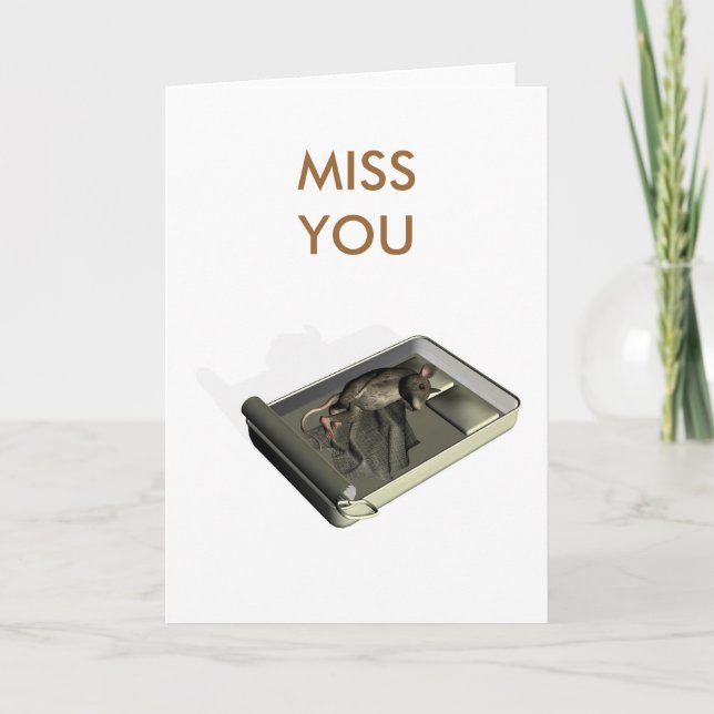 vermissen karte (Vorderseite)