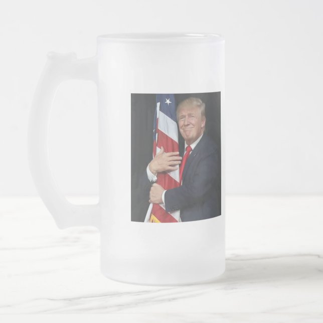 Vermissen Sie mich noch - Trump Mattglas Bierglas (Links)