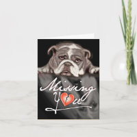 Vermisst, dass du Stierhunde niedliche Mitteilungs