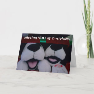 "VERMISST DICH BEI CHRISTMAS" STUFFED PUPPIES FEIERTAGSKARTE