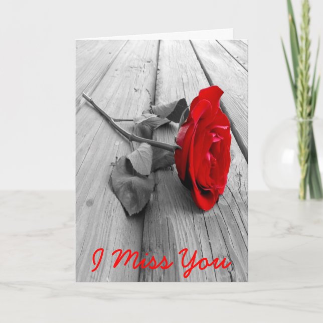 Vermisst Feiertagskarte (Vorderseite)