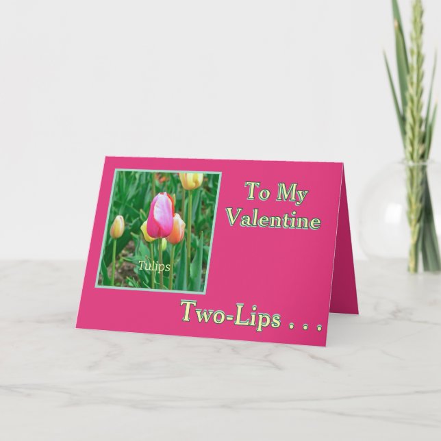 VERMISST IHR AM VALENTINTAG FEIERTAGSKARTE (Vorderseite)
