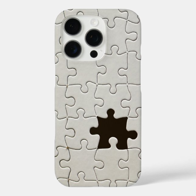 Vermisst Jigsaw Puzzle Piece White Case-Mate iPhone Hülle (Rückseite)