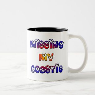 Vermisst mein Coastie Zweifarbige Tasse