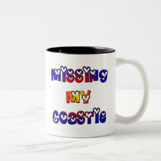 Vermisst mein Coastie Zweifarbige Tasse