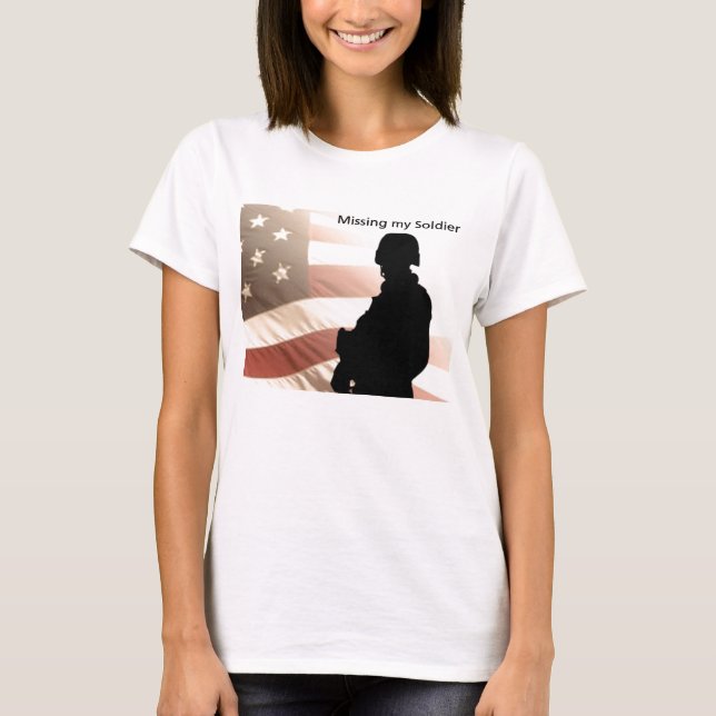 Vermisst mein Soldat T-Shirt (Vorderseite)