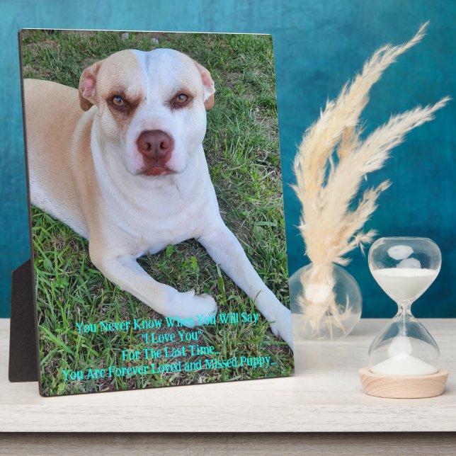 Vermisst mein Welpe Fotoplatte (Seite)