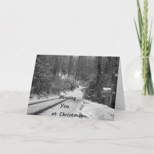 VERMISST MEIN ZWEIMAL BEI CHRISTMAS FEIERTAGSKARTE