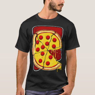 Vermisst Pizza Slice Matching Couple Valentin T-Shirt