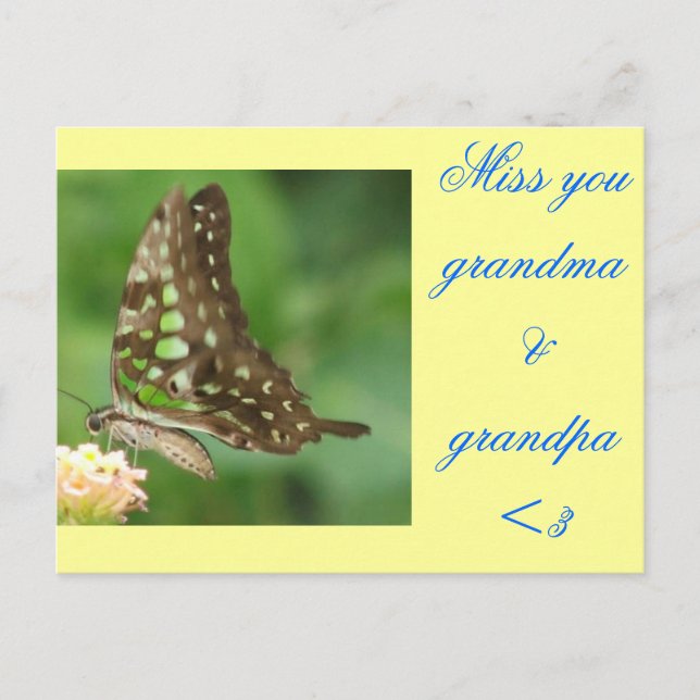 VERMISST POSTKARTE (Vorderseite)