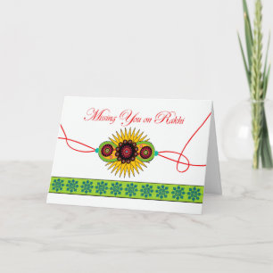 Vermisst Sie auf Rakhi, Raksha Bandhan, Hindu Karte