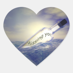 Vermisst Sie Aufkleber