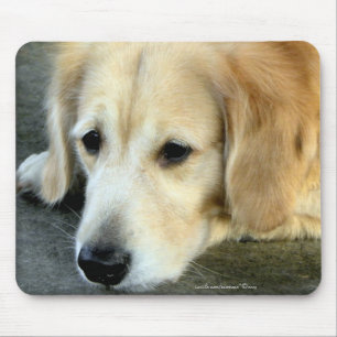Vermisst Sie/goldener Retriever-Geschenk Mousepad