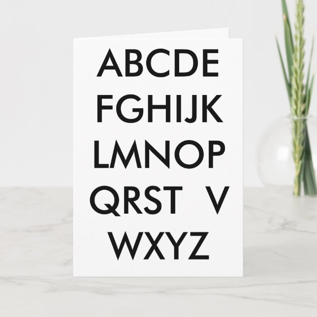 Vermisst Sie Karte (Vorderseite)