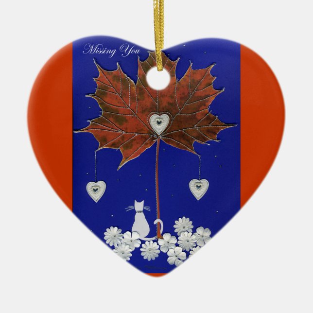 Vermisst Sie Keramik Ornament (Vorne)